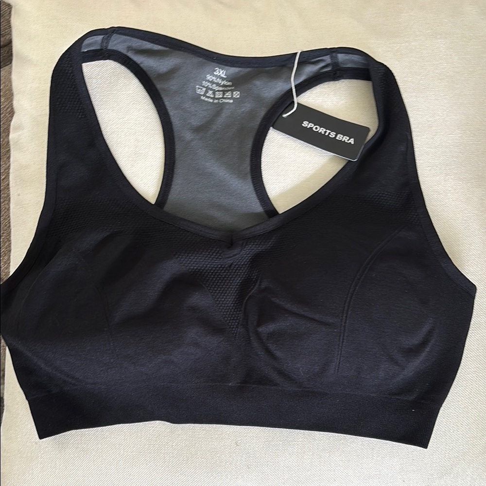 Black Sports Bra